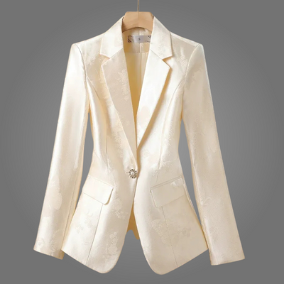 The Aurelia Blazer – Satin Elegance