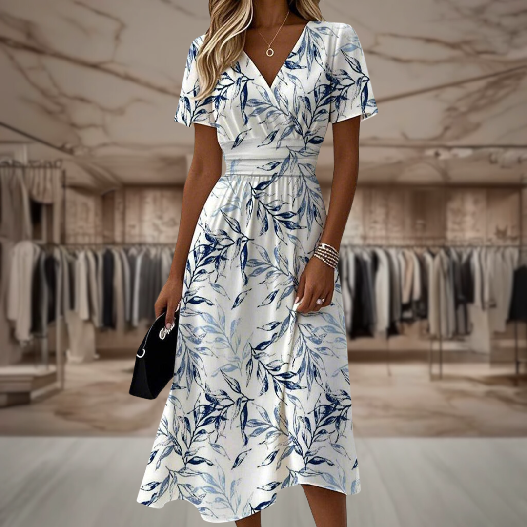 Katie – Elegant Floral Wrap Dress