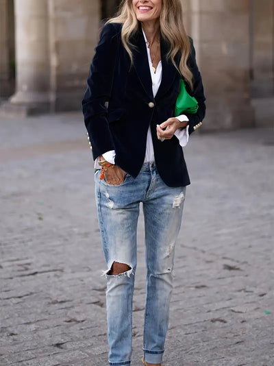 The Vivienne Velvet Blazer