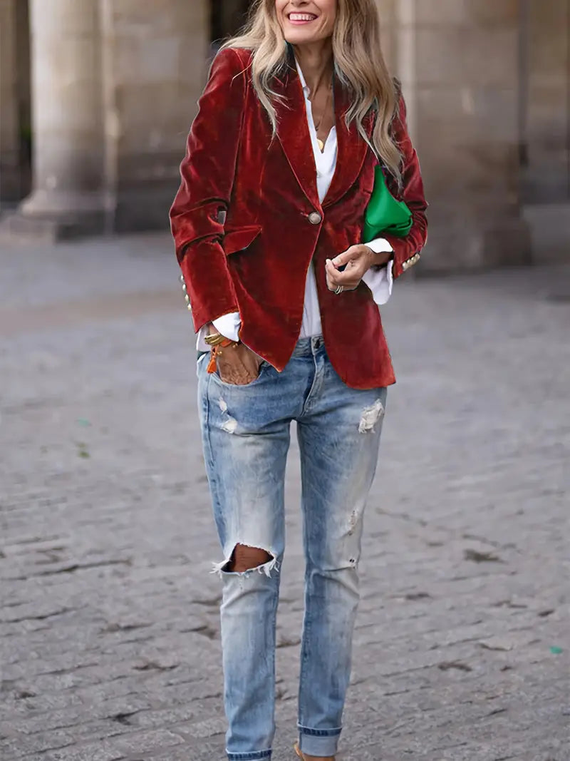 The Vivienne Velvet Blazer