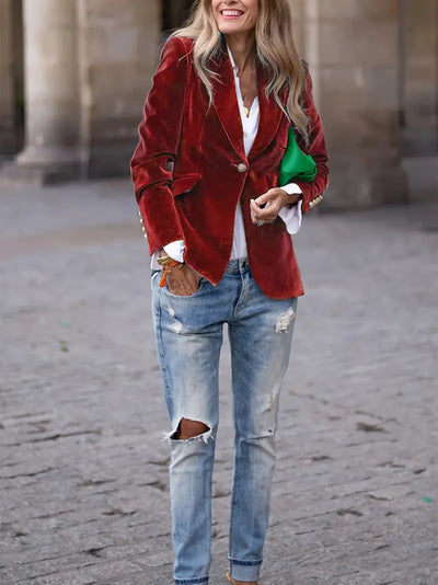 The Vivienne Velvet Blazer