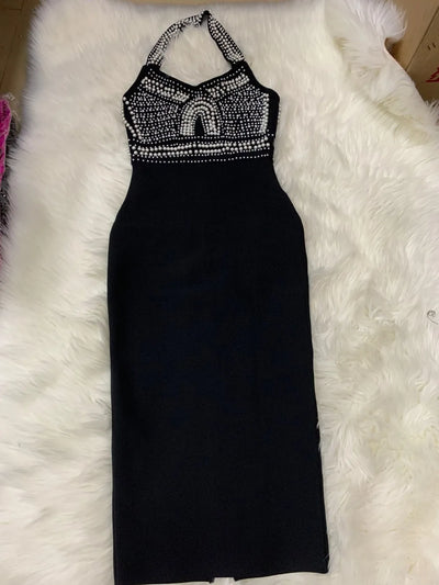 Noira Beaded Bandage Dress