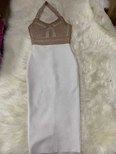 Noira Beaded Bandage Dress