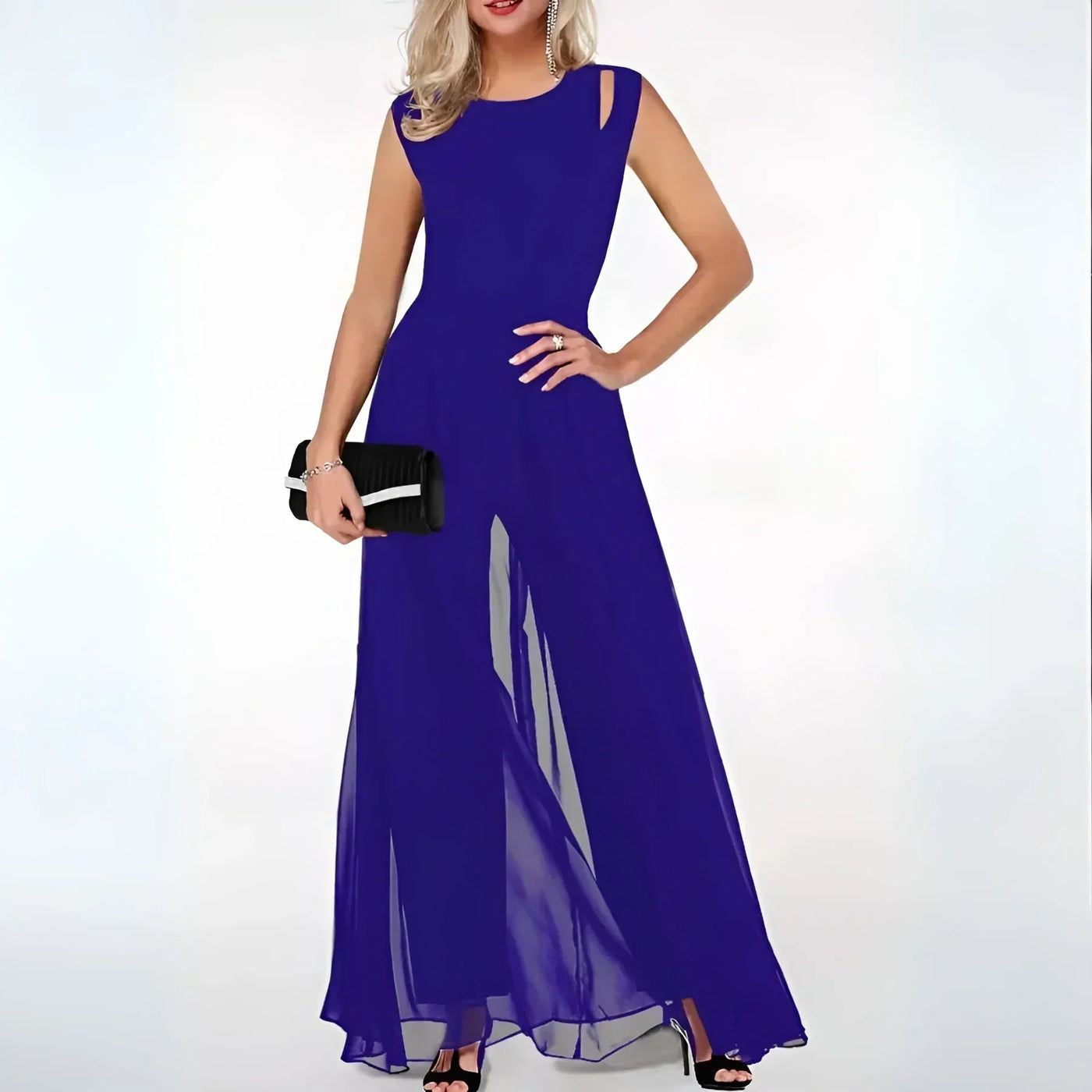 The Celeste Split-Leg Jumpsuit Dress