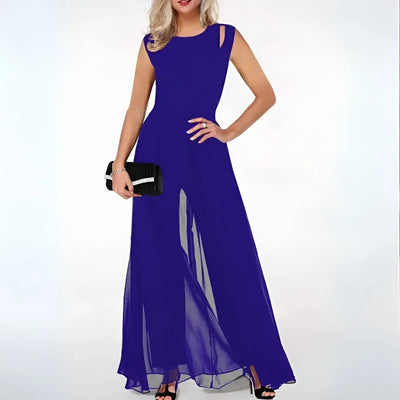 The Celeste Split-Leg Jumpsuit Dress