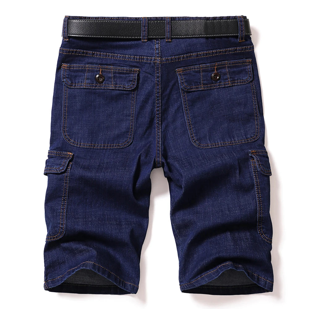 Drift Cargo Shorts – Denim Bermuda Edition