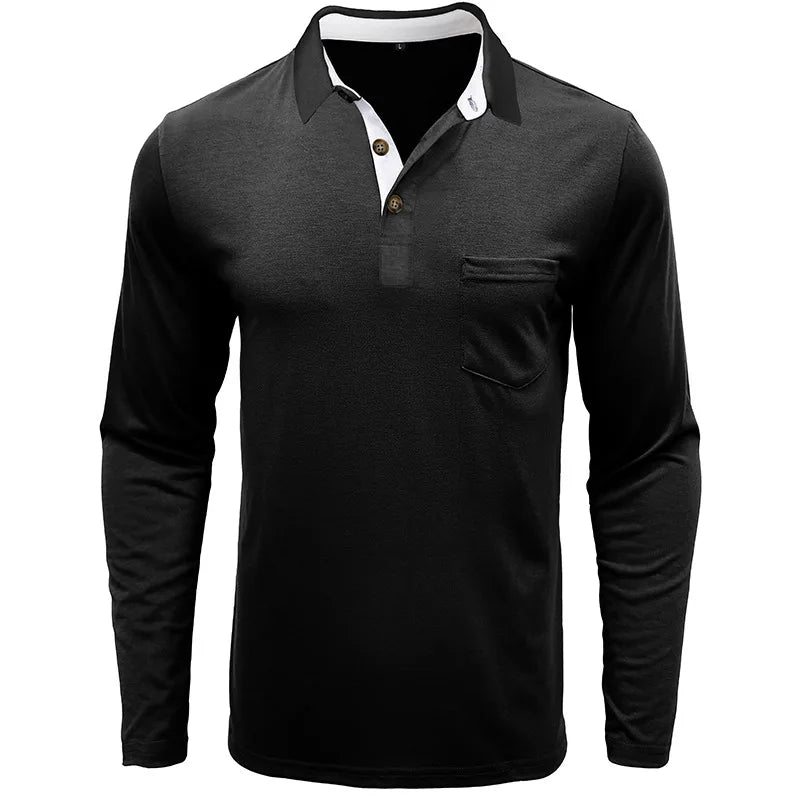 Theo Long Sleeve Polo – Casual Classic