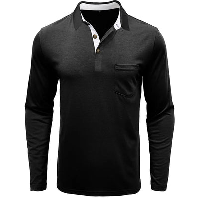 Theo Long Sleeve Polo – Casual Classic