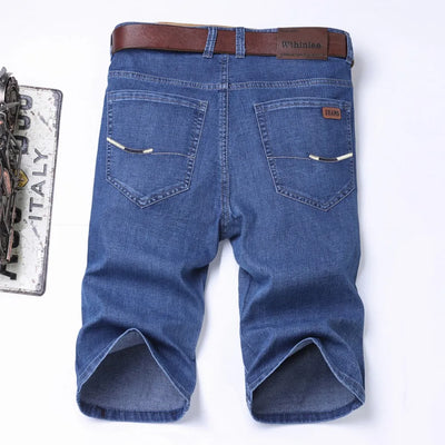 Slate Denim Shorts – Classic Stretch Fit