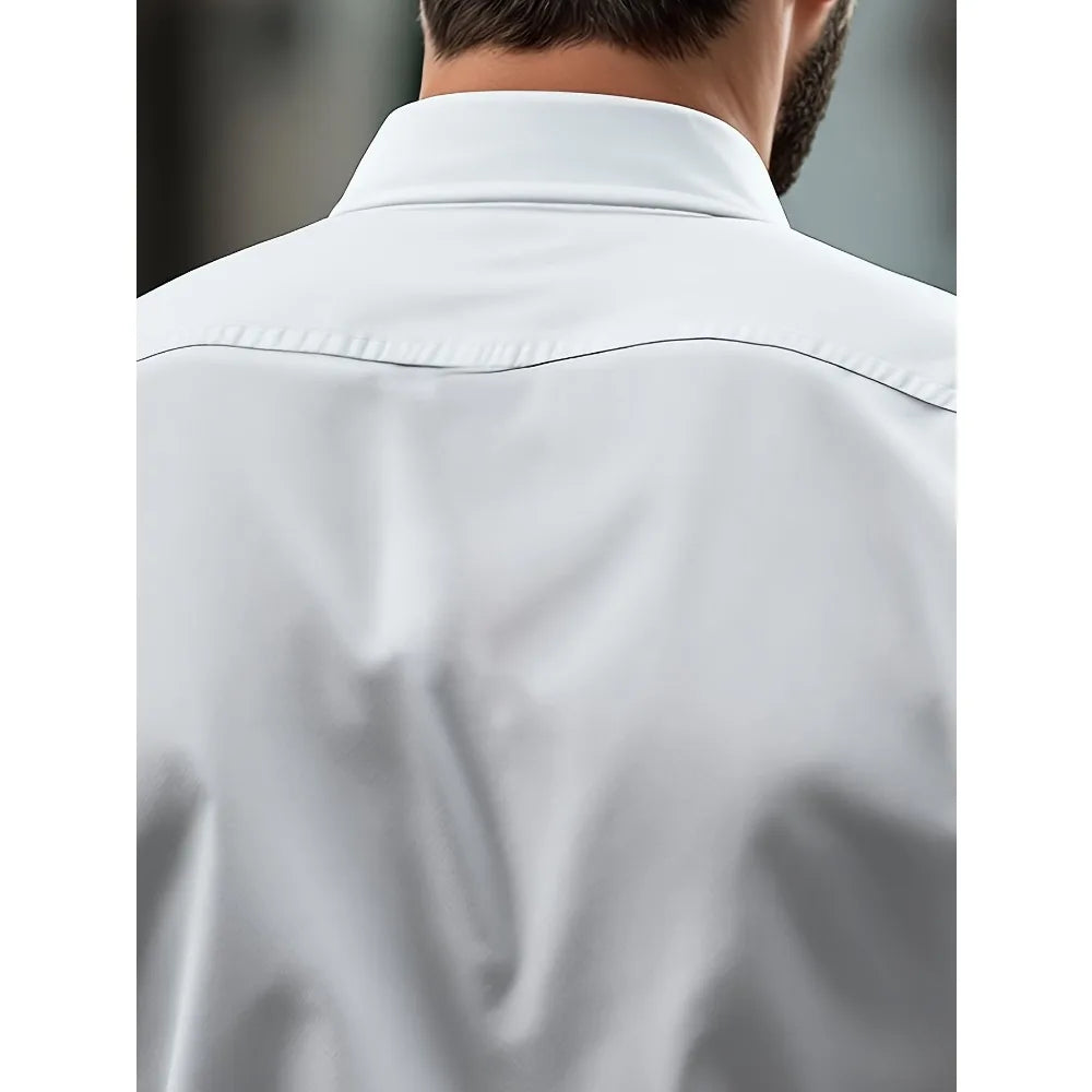 NoirFlex Classic Shirt – Men's Stretch Edition