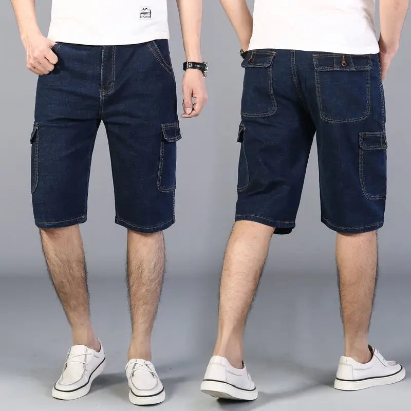 Drift Cargo Shorts – Denim Bermuda Edition