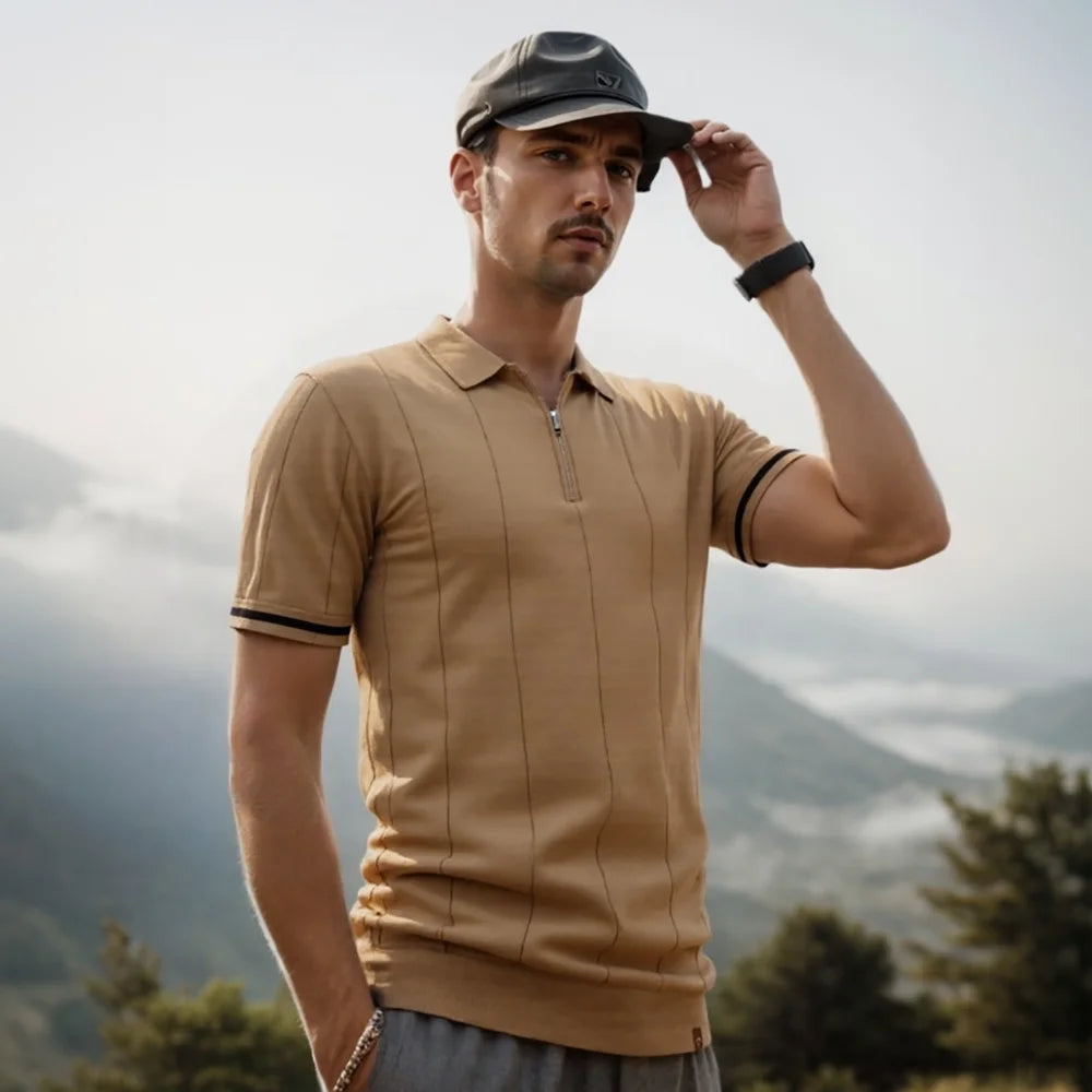 Evan Zip Polo – Precision Fit Edition