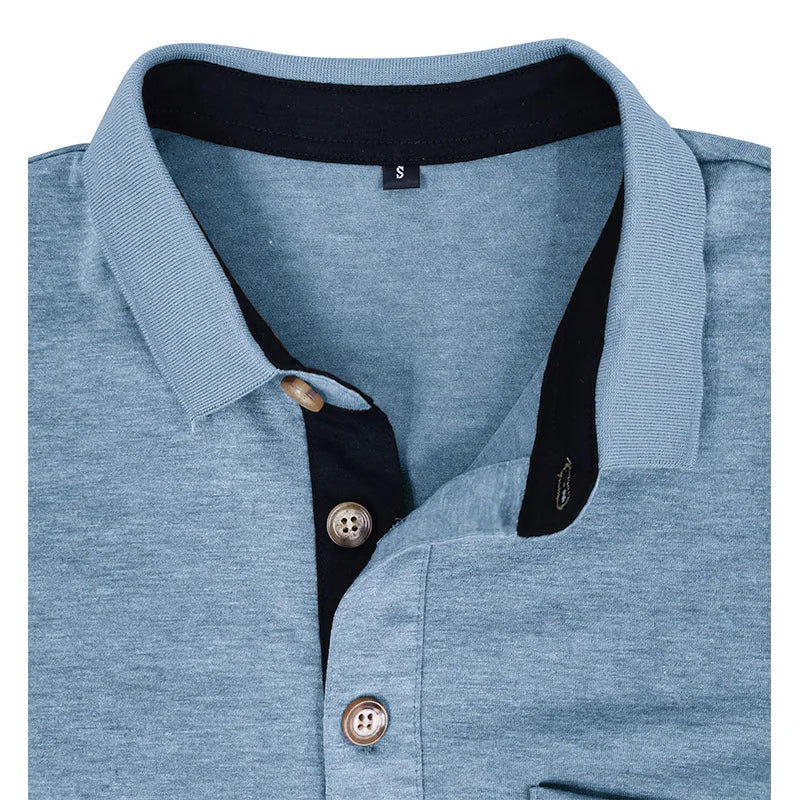 Theo Long Sleeve Polo – Casual Classic