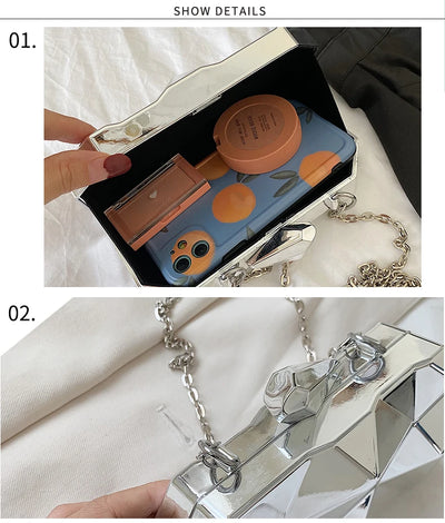 Geometric Mini Clutch Handbag
