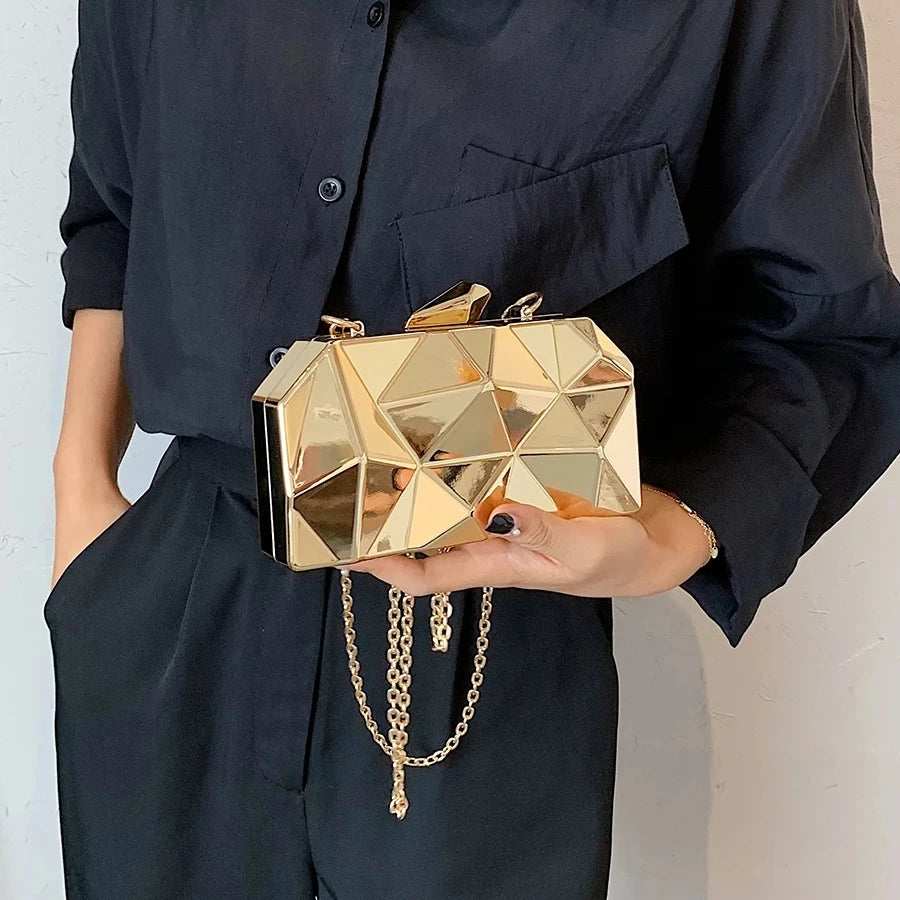 Geometric Mini Clutch Handbag