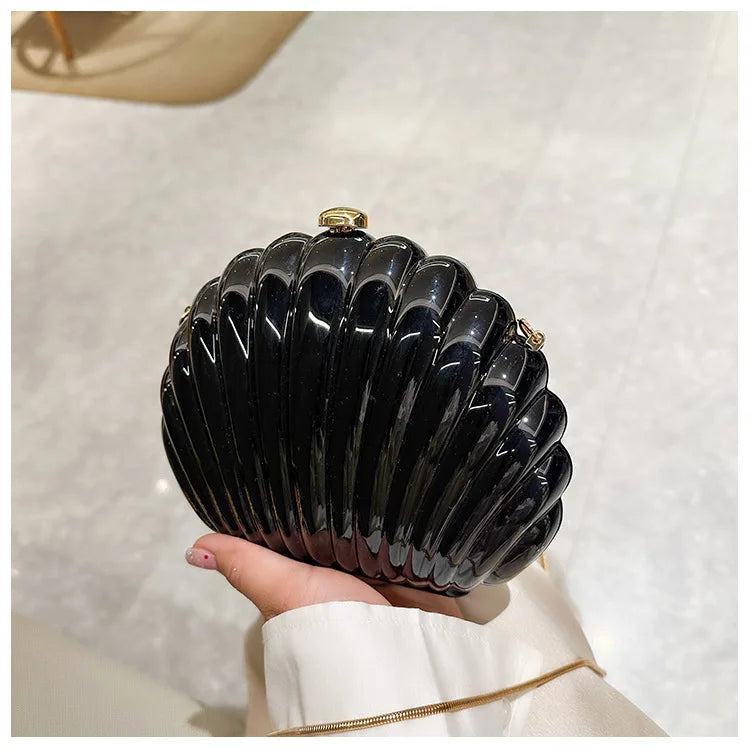 Mia Acrylic Evening Clutch Bag With Strap