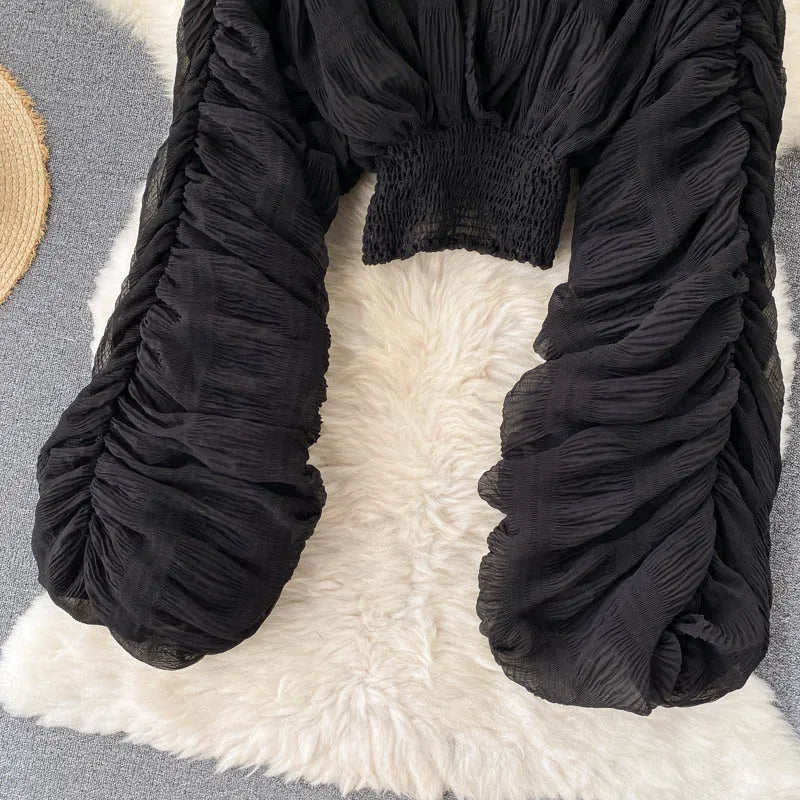 Nahla Sheer Sleeve Blouse – Air light Edition