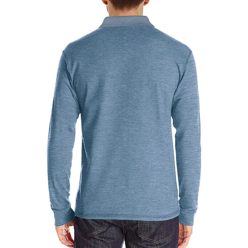 Theo Long Sleeve Polo – Casual Classic