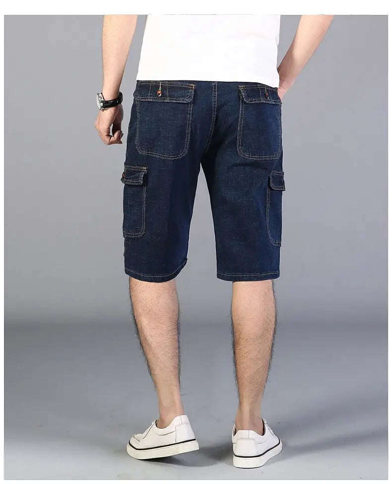 Drift Cargo Shorts – Denim Bermuda Edition