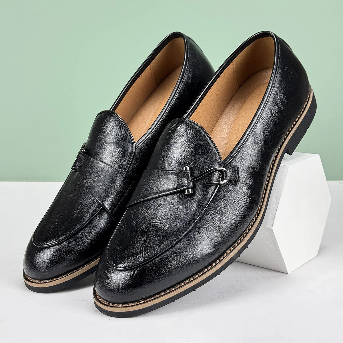 Leon Premium Leather Loafers – Classic Style with Modern Edge