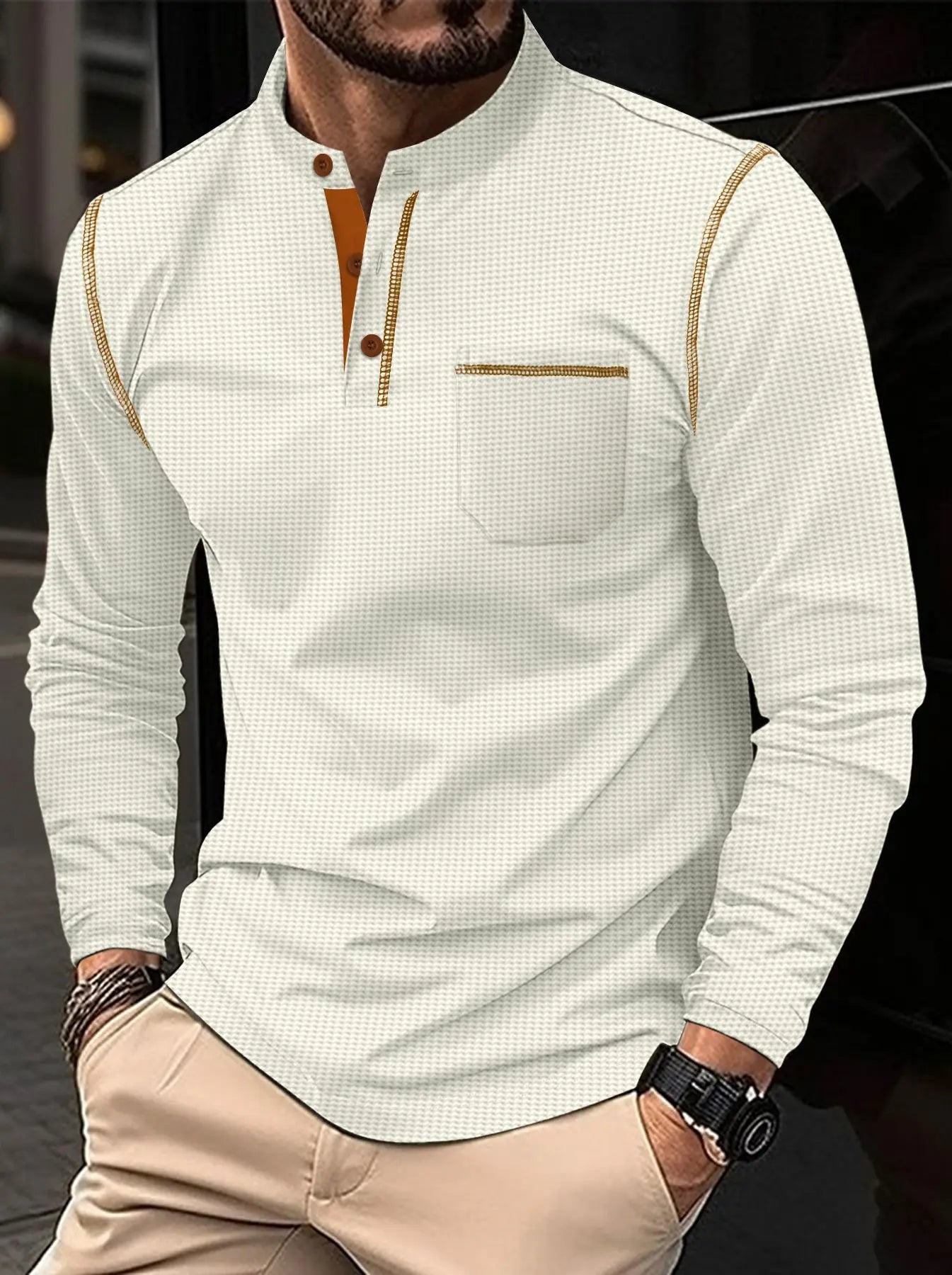 Eron Waffle Henley – Everyday Essential