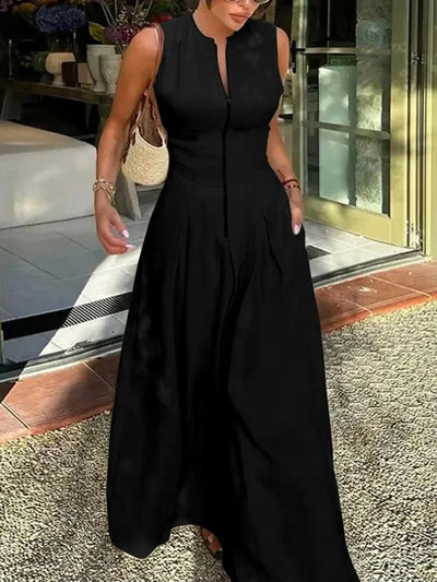 Elara Pleated Maxi – Summer 2025 Edition
