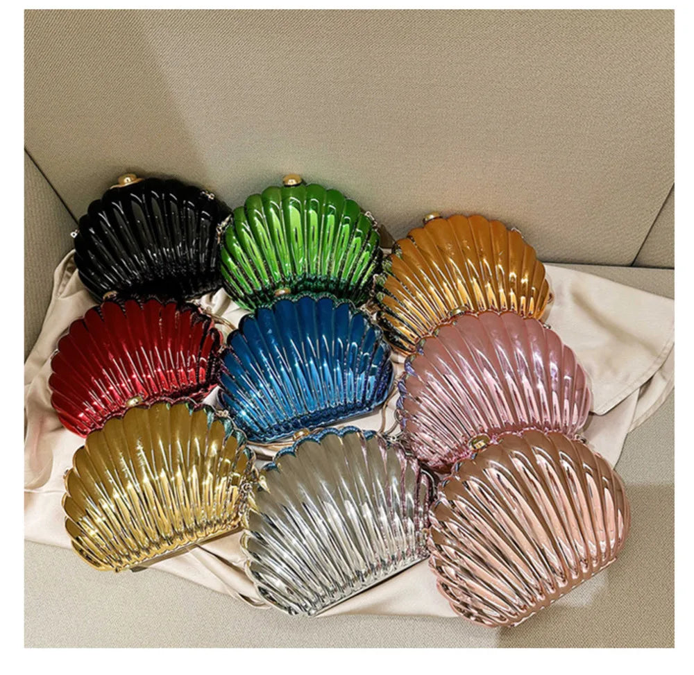 Mia Acrylic Evening Clutch Bag With Strap