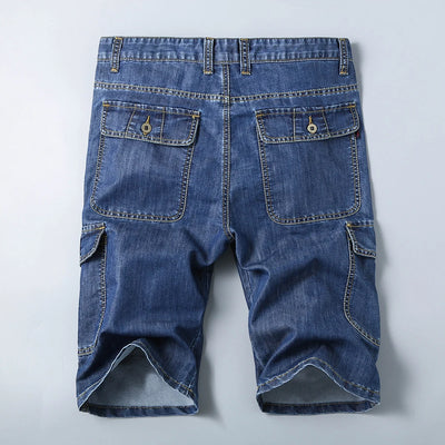 Drift Cargo Shorts – Denim Bermuda Edition