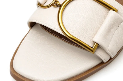 Lyn Summer Square Flat Sandals