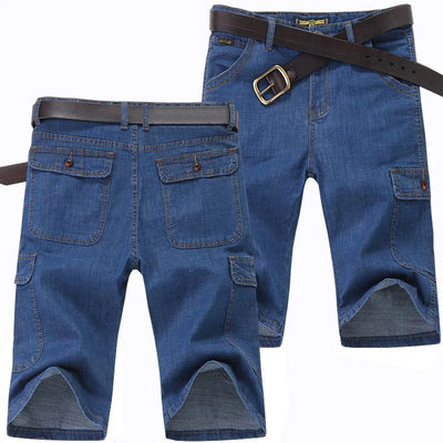 Drift Cargo Shorts – Denim Bermuda Edition