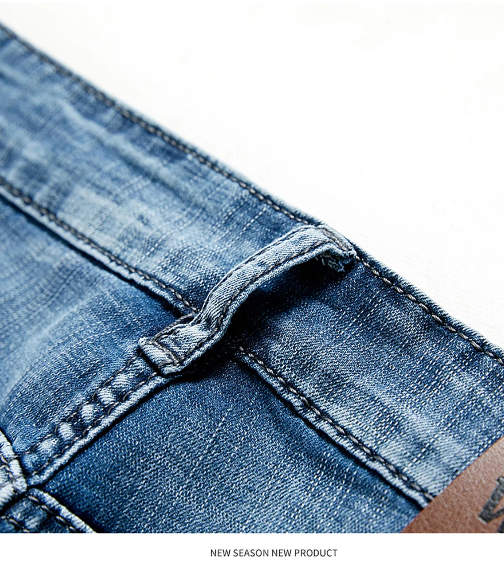 Slate Denim Shorts – Classic Stretch Fit