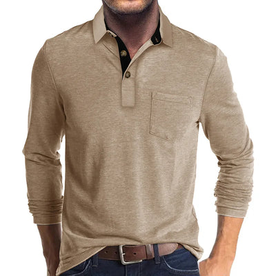 Theo Long Sleeve Polo – Casual Classic