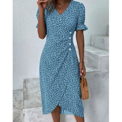 The Elara Geometric Dress