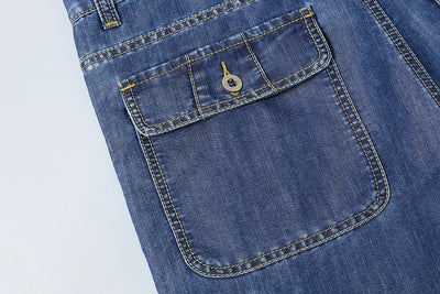Drift Cargo Shorts – Denim Bermuda Edition