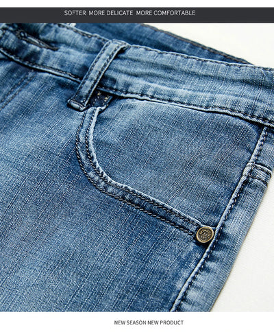 Slate Denim Shorts – Classic Stretch Fit