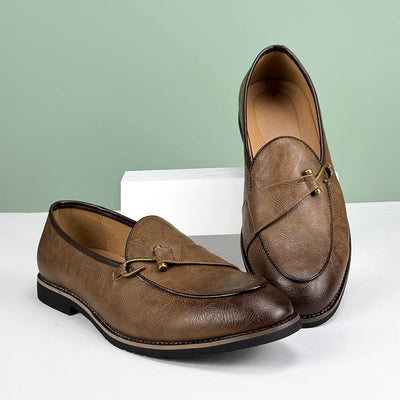 Leon Premium Leather Loafers – Classic Style with Modern Edge