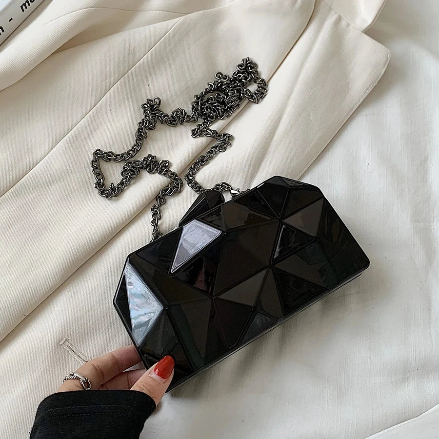 Geometric Mini Clutch Handbag
