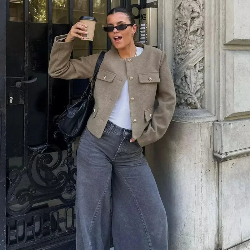 Demi Cropped Jacket – Long Sleeve Edition