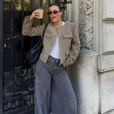 Demi Cropped Jacket – Long Sleeve Edition