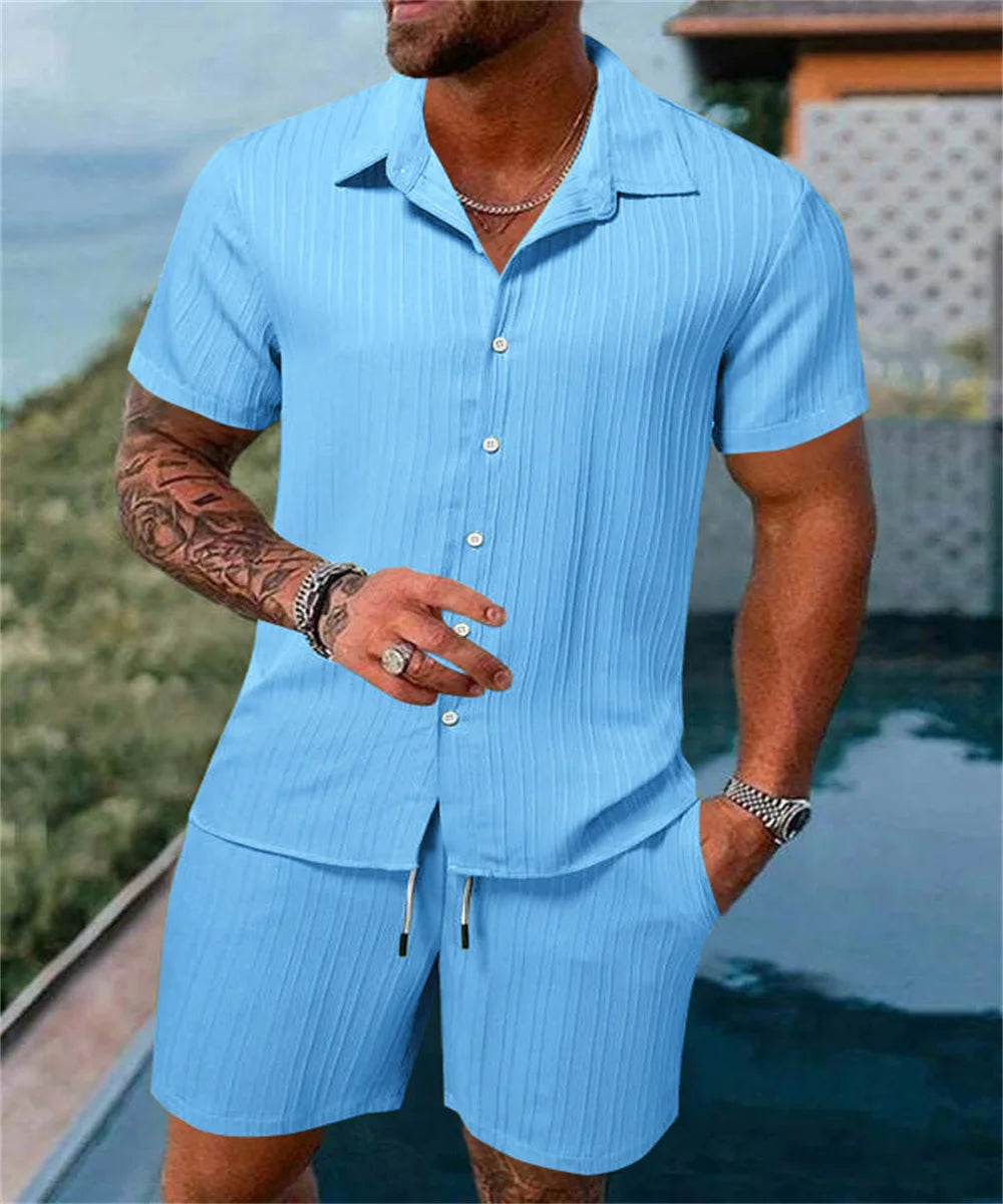 Zayne Coastline Set – Men’s Summer Luxe Two-Piece