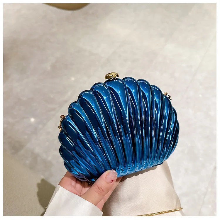 Mia Acrylic Evening Clutch Bag With Strap