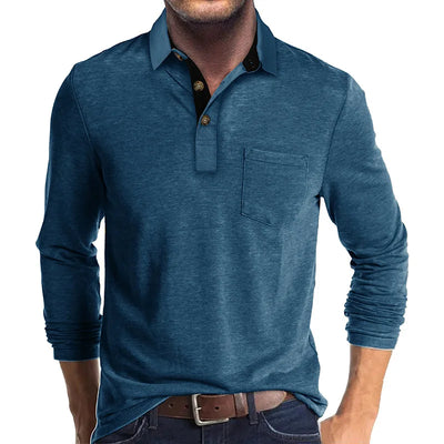 Theo Long Sleeve Polo – Casual Classic
