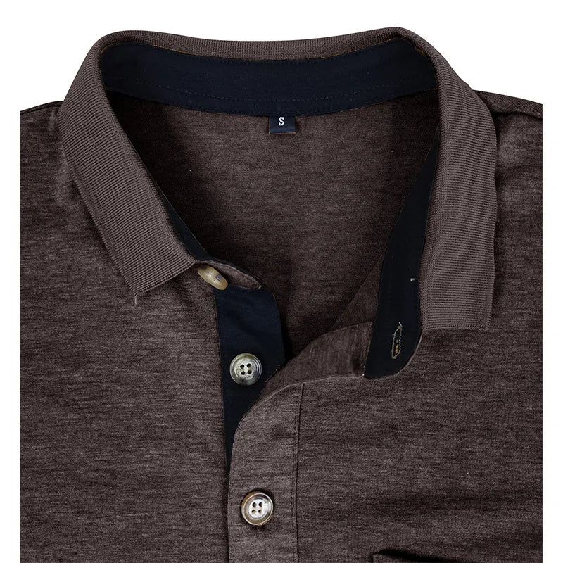 Theo Long Sleeve Polo – Casual Classic
