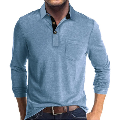 Theo Long Sleeve Polo – Casual Classic