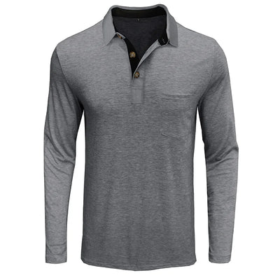 Theo Long Sleeve Polo – Casual Classic