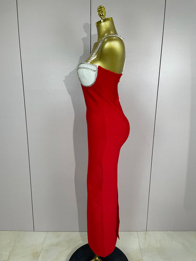 Celestia Maxi Dress – Diamond Backless Edition