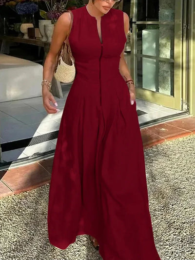 Elara Pleated Maxi – Summer 2025 Edition