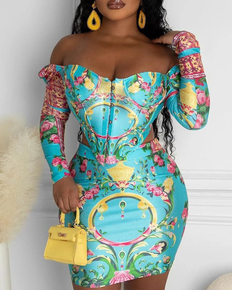 Zaria Asymmetrical Print Set