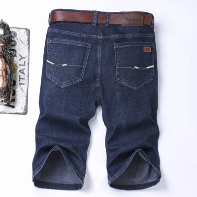 Slate Denim Shorts – Classic Stretch Fit