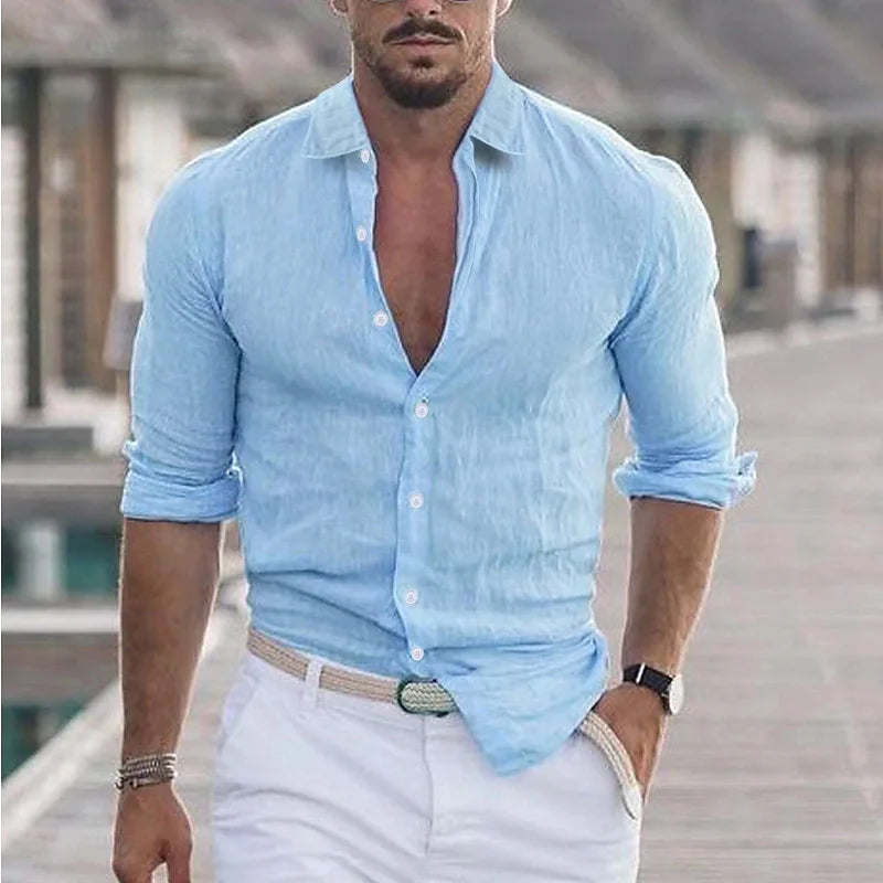Rafe Cotton-Linen Shirt – Airform Edition